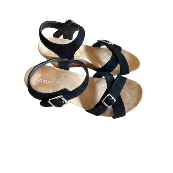 Vionic Noble Anka Cork Wedge Sandals – Women’s 9 (EU 41) – Black - Picture 5 of 11